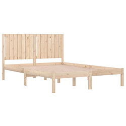 Acheter Maison Chic Lit adulte - Lit simple Cadre de lit,Structure du lit Contemporain Bois de pin massif 160x200 cm -MN16882