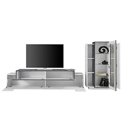 Acheter Ahd Amazing Home Design Composition Murale Blanche Salon Moderne Ardoise Meuble TV Vitrine Corona