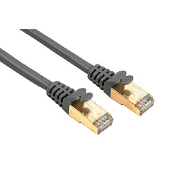 HAMA Câble réseau (RJ45) "Droit" CAT 5e STP, 10,00m