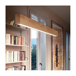 Ideal Lux Suspension LED CRAFT Verre,Métal,Bois Bois clair