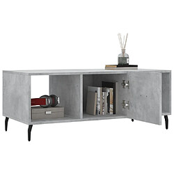 Acheter Maison Chic Table basse,Table Console Table d'appoint, Table pour salon gris béton 102x50x40 cm bois d'ingénierie -MN99225