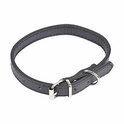 Paris Prix Collier Uni - Noir Collier pour chien - 40 cm - Polyuréthane - Design uni et pratique