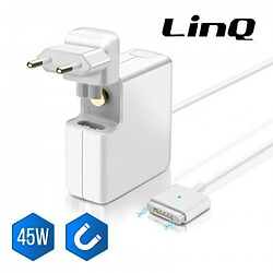 Chargeur Secteur MagSafe 2 45W A2-45, LinQ - Blanc p. Apple MacBook Air (2ème génération)