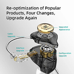 Acheter GUPBOO KZ EDX PRO casque dynamique HIFI musique sport écouteurs intra-auriculaires sport casque antibruit KZ EDXPRO DQ6 ZS10PRO MT1