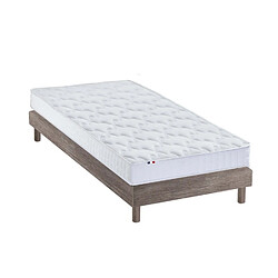 Idliterie Ensemble Matelas accueil mémoire de forme AZUR Sommier en Kit