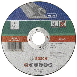 Bosch 2609256317 Disque à tronçonner à moyeu déporté pour Métaux Diamètre 125 mm Diamètre d'alésage 22/23 Epaisseur 2,5 mm