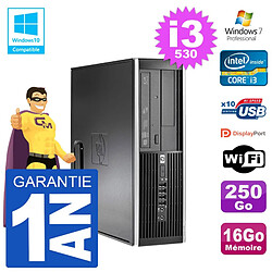 PC HP Compaq 8100 SFF i3-530 RAM 16Go Disque 250Go Graveur DVD Wifi W7 - Occasion