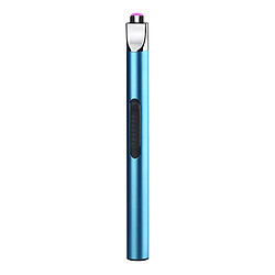 Briquet de charge USB photoélectrique Briquet électronique sans flamme coupe-vent - Bleu