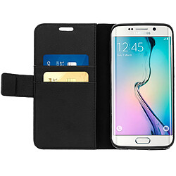 Avis Avizar Housse Etui Folio Portefeuille pour Samsung Galaxy S6 Edge - Noir