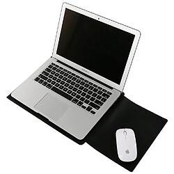 Acheter Sacoche en cuir SOYAN anti-rayures avec tapis de souris pour Macbook 12 pouces avec écran retina - Noir