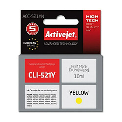 Activejet? Cartouche d'encre originale Activejet ACC-521YN Jaune 