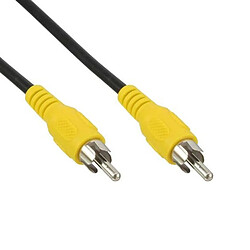 Câble Cordon Adaptateur Externe RCA Vidéo Mâle 1m Jaune - Occasion