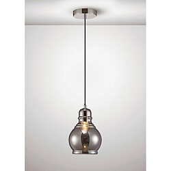 Luminaire Center Suspension Ariel Chrome poli 1 ampoule 28cm