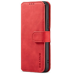 Etui en PU DG.MING style rétro avec support rouge pour votre Samsung Galaxy S22 5G