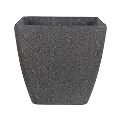 Beliani Pot de fleurs gris foncé 49 x 49 x 49 cm ZELI