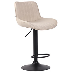 Non Tabouret de bar Lentini tissu noir