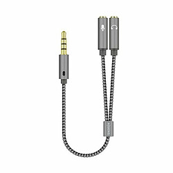 Adaptateur jack femelle ou mâle 3.5mm Aisens A128-0415 25 cm