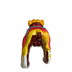 Figurine Bulldog Kuatéh Gregor 61x32x38 cm Multicolore pas cher