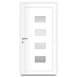 Acheter vidaXL Porte d'entrée Anthracite 110x210 cm Aluminium et PVC