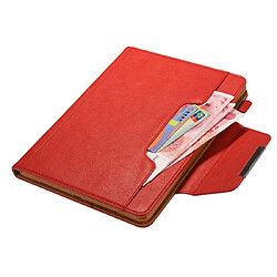 Wewoo Housse Étui Coque Pour iPad 10.2 pouces Business Style Horizontal Flip Leather Case avec titulaire et fente carte et cadre photo et portefeuille Rouge pas cher