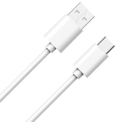 WOW Câble USB A/USB C 1m - 3A Blanc