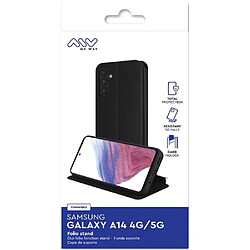 My Way Myway Étui Folio pour Samsung Galaxy A14 4G/5G Fonction Stand Noir