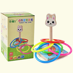 Avis Wewoo Jouet en bois pour Enfants En Chat Jeux Activités extérieures Taille: 9 * 9 * 14.7 cm Lancer d'Anneau