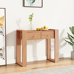 Maison Chic Table console | Meuble d'entrée | Table d'appoint 90x35x75 cm Bois de teck solide -GKD70153