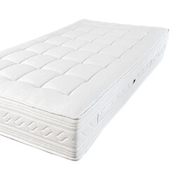 Mes Matelas ressorts ensachés 90x190 cm capitonné - CONFORT PALACE