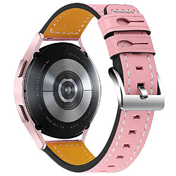 Bracelet en cuir véritable rose pour votre Huami Amazfit Bip 1S/Amazfit GTR 42mm/GTS/Bip Lite