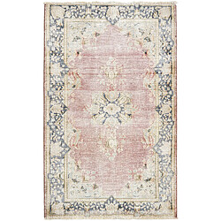 Vidal Tapis de laine 141x88 rouge Vintage Royal 