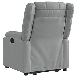 Acheter Maison Chic Fauteuil Relax pour salon, Fauteuil inclinable Gris clair Tissu -GKD83627