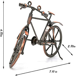 Universal Forging Iron Bicycle Model, Wine Art Bicycle Family Office Decoration pas cher