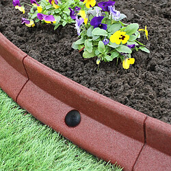 Monstershop Bordures de Pelouse Flexibles 1.2m Terracotta x 10