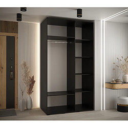 Avis Abiks Meble Armoire à portes coulissantes Davos 2 H235.2 x L130 x P45 2 portes coulissante (Chêne artisan/Chêne artisan/Argent)