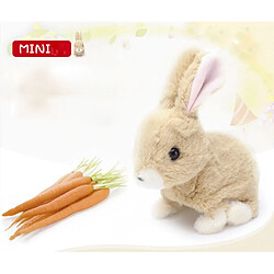 Acheter Universal Robot lapin poil de lapin électronique animal de compagnie peluche jouet animal interactif marcher sauter jouet cadeau d'anniversaire enfant |