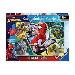 Ravensburger Puzzle de Sol Géant 125 pièces Spider-man au Thème Super-héros Multicolore pas cher