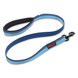 Halti Premium Lead Laisse avec Bande Réfléchissante/Poignée Souple Doublée de Néoprène pour Chien Bleu Taille L