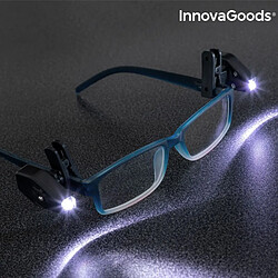 Totalcadeau Clips à lumière LED pour Lunettes 360 (2 pièces) - Lampe de lecture clip pas cher