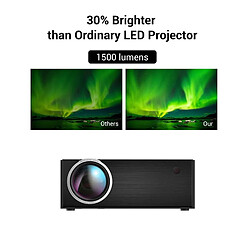 Yonis Videoprojecteur LED HD 720P 1800 Lumens Support HDMI USB