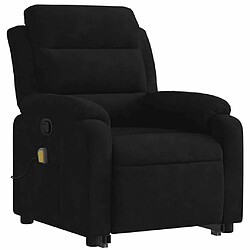 Avis Maison Chic Fauteuil Relax pour salon, Fauteuil de massage inclinable Noir Velours -GKD72531