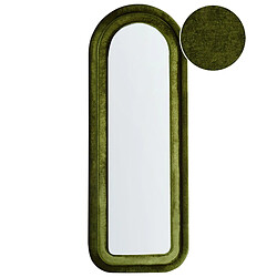 Beliani Miroir CULAN Velours Vert