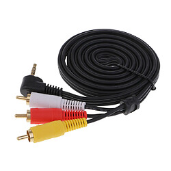 3.5mm mâle à 3-rca mâle adaptateur audio stéréo câble d'extension 1.5meter