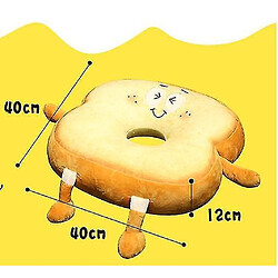 Avis Universal 40 cm de pain en tranches oreiller en peluche jouet pain grillé de la collation de poupée en peluche douce et décoration