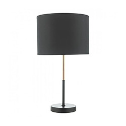 Luminaire Center Lampe de table Kelso Cuivre poli,Noir mat 1 ampoule 48cm