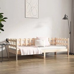 Acheter Maison Chic Lit de jour, Lit de repos pour Salon Chambre,Canapé-lit,Lit d'invité 90x200 cm Bois de pin massif -MN10259