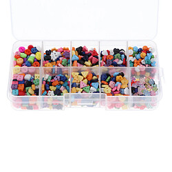 Acheter 1000pcs boutons de résine de couleur mélangée pour bricolage couture artisanat embellissement 6mm