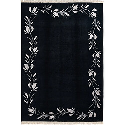 Vidal Tapis de laine 241x173 noir Darya 