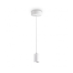 Ideal Lux Suspension design Set 1 ampoule Métal,aluminium blanc