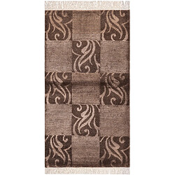 Vidal Tapis de laine 155x84 brun Darya